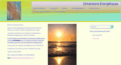 Desktop Screenshot of dimensions-energetiques.com